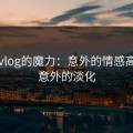 糖心vlog的魔力：意外的情感高潮与意外的淡化